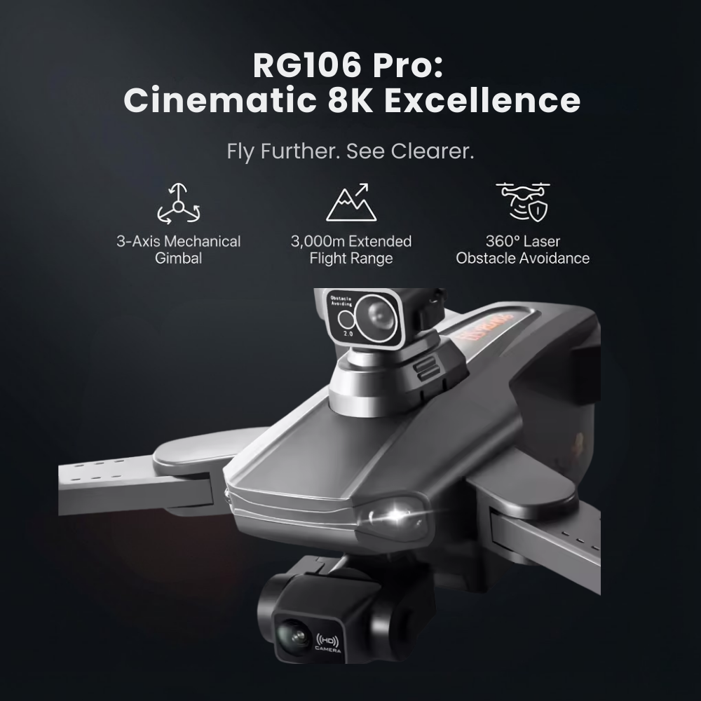 Camera Drone with 3-Axis Gimbal GPS Brushless Motor and Obstacle Avoidance - Image 2