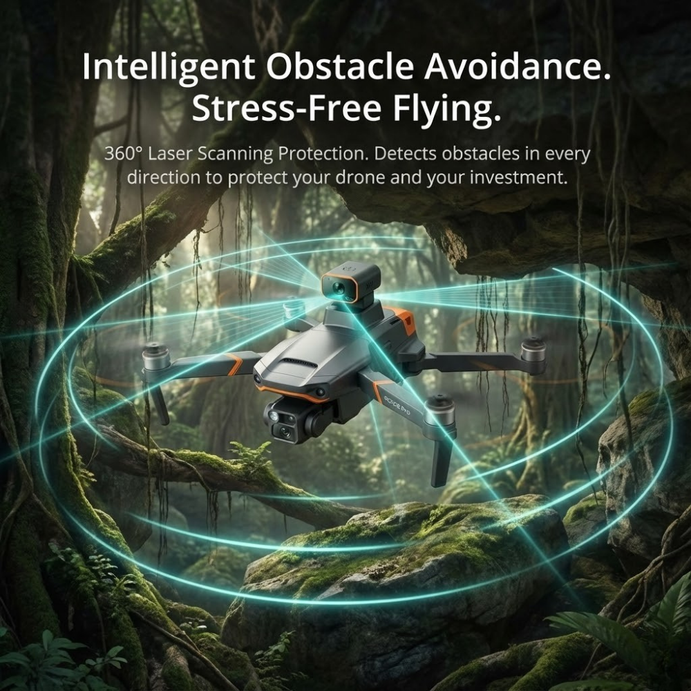 Camera Drone with 3-Axis Gimbal GPS Brushless Motor and Obstacle Avoidance - Image 5