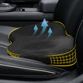 Car Seat Cushion with Ergonomic Contoured Support and Breathable Mesh Cover - Image 1