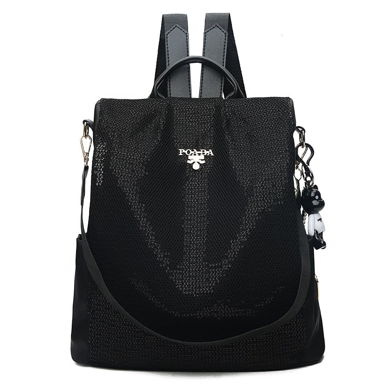 Carry on Travel Backpack with Convertible Purse Strap Anti-Theft Design and Nylon Oxford Fabric - Image 3