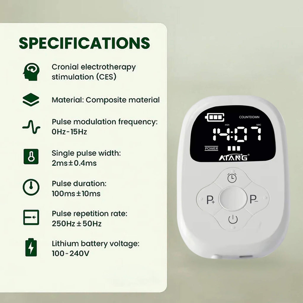 Ces Electrotherapy Stimulator with Ear Clips and Countdown Timer Display - Image 6