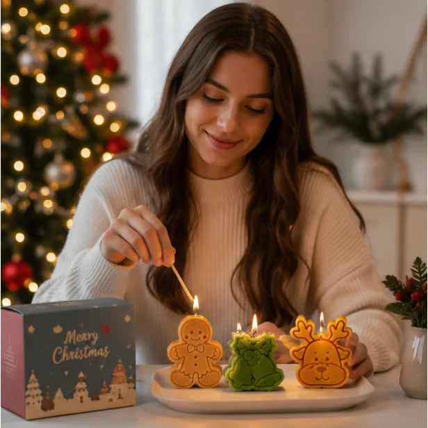 Christmas Candle for Home with Festive Shaped Designs and Scented Gift Set - Image 13