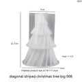 Christmas Candle Mold 3D Silicone Tree with Pleated Design for Soap Making - Image 5