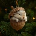 Christmas Ornaments with Woodland Animals in Acorns - Image 2