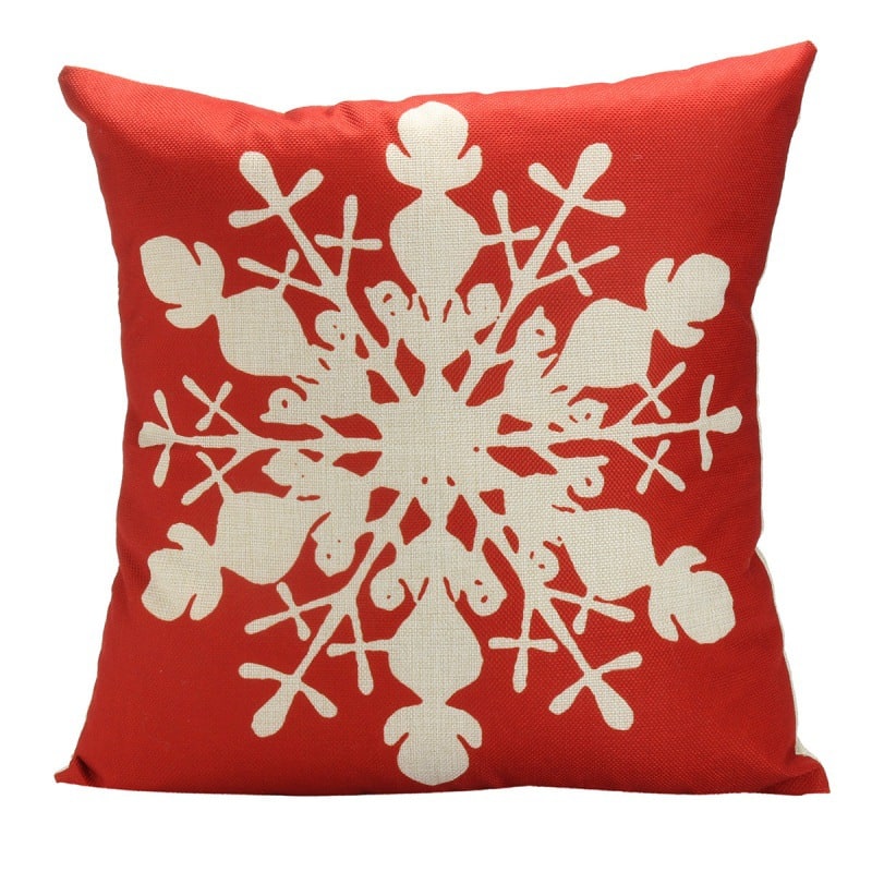 Christmas Pillow Covers with Linen-Look Fabric Festive Decorative Throw for Couch - Image 14