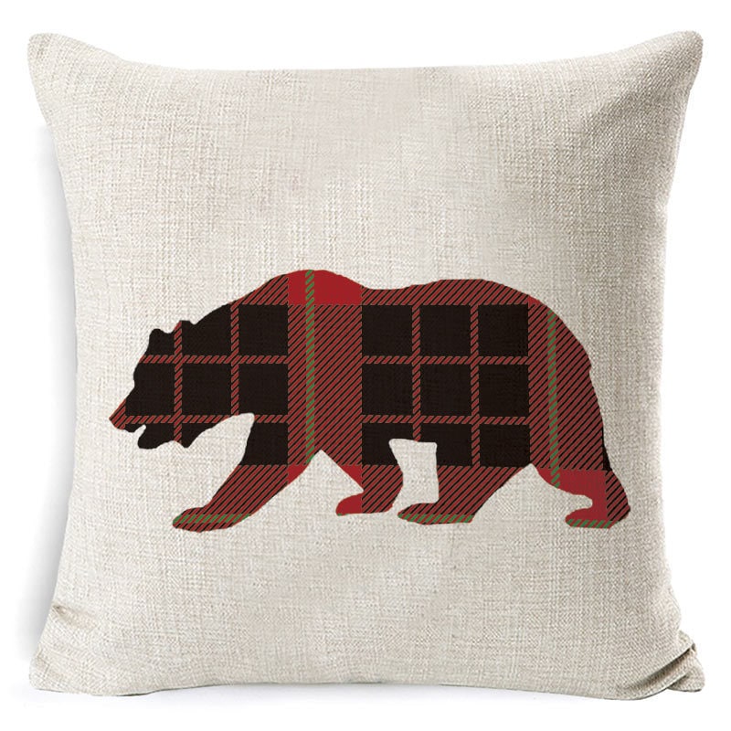 Christmas Pillow Covers with Linen-Look Fabric Festive Decorative Throw for Couch - Image 26
