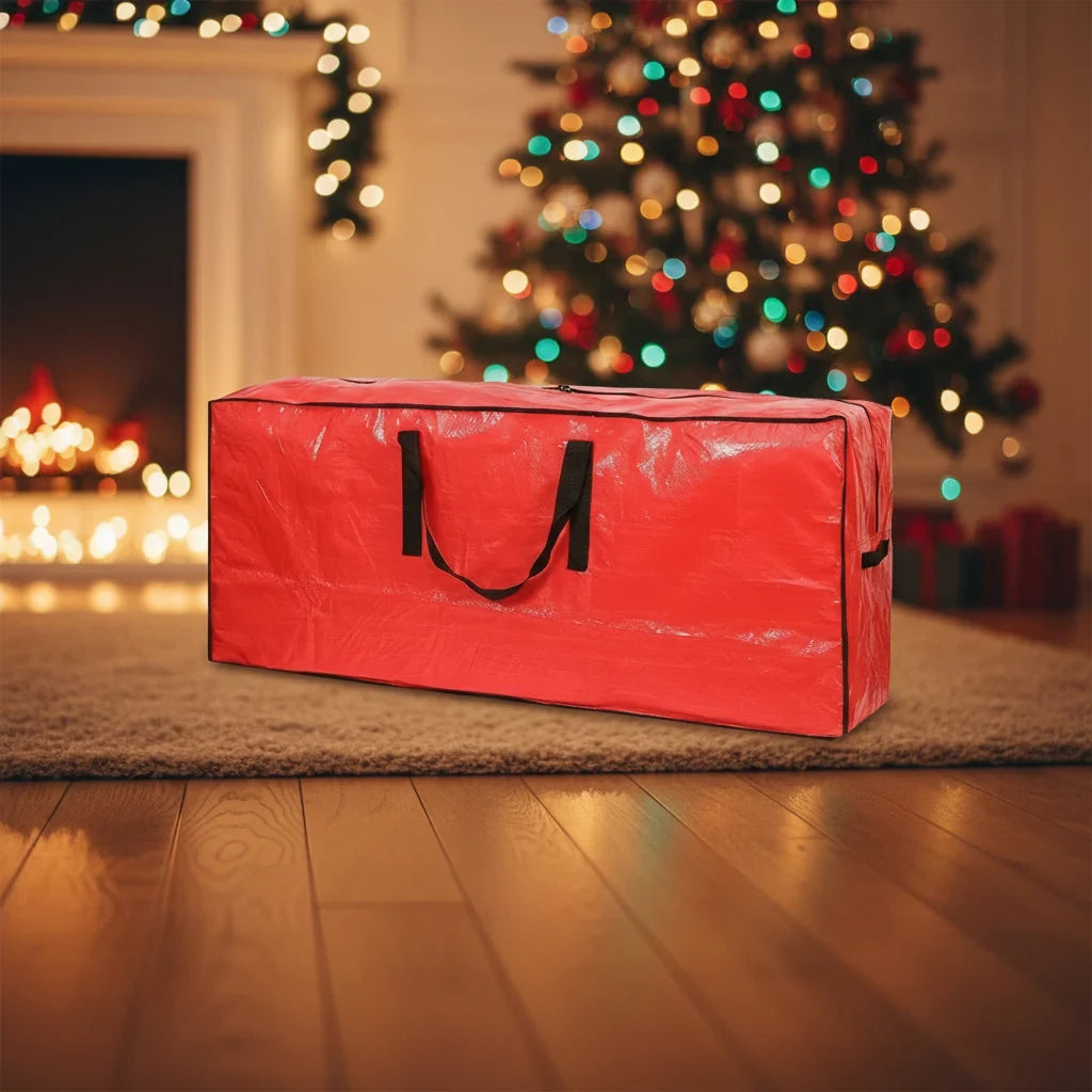Christmas Tree Storage Bag with Waterproof Zipper and Dual Carry Handles - Image 2