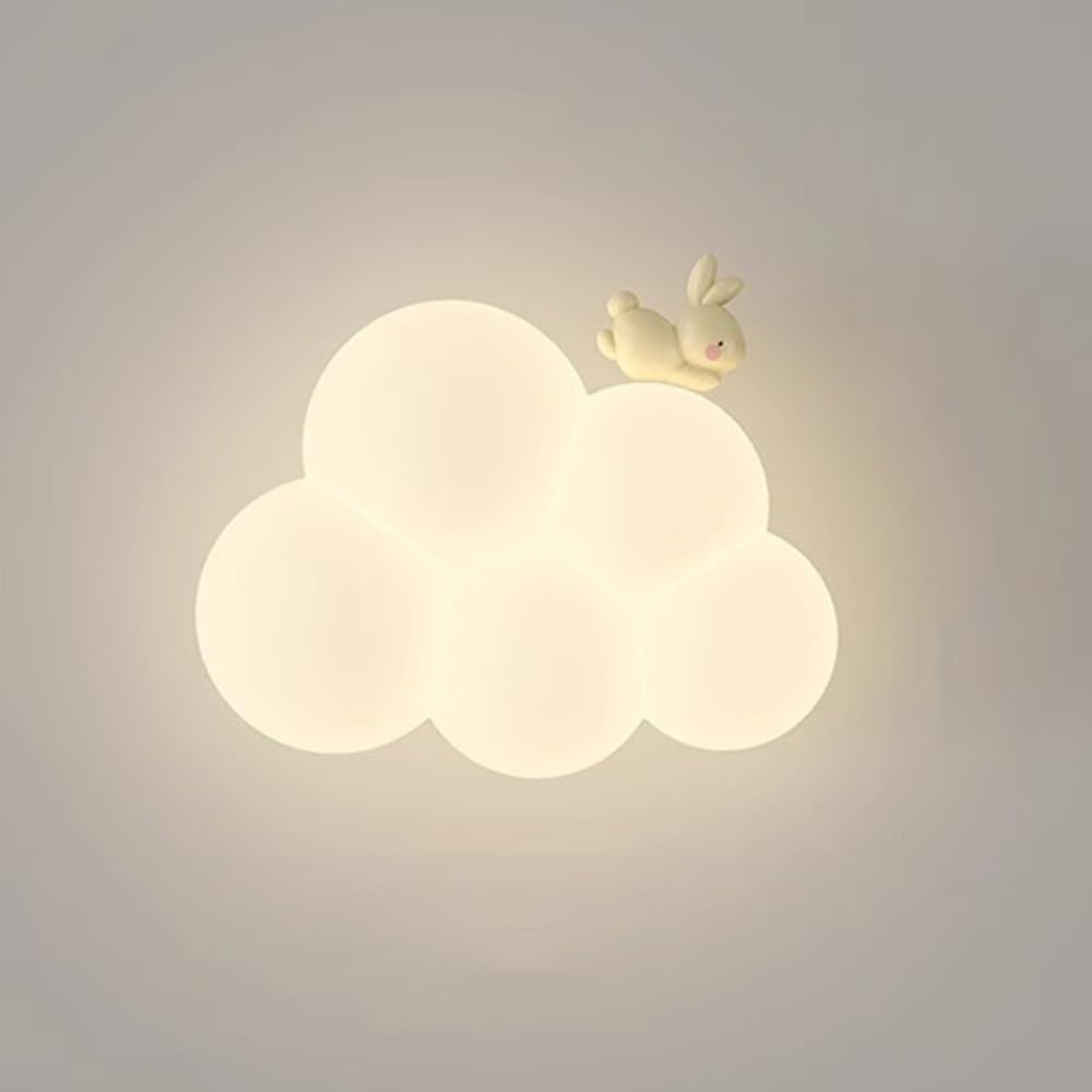 Cloud Wall Light with Warm White LED and Decorative Animal Figure - Image 7