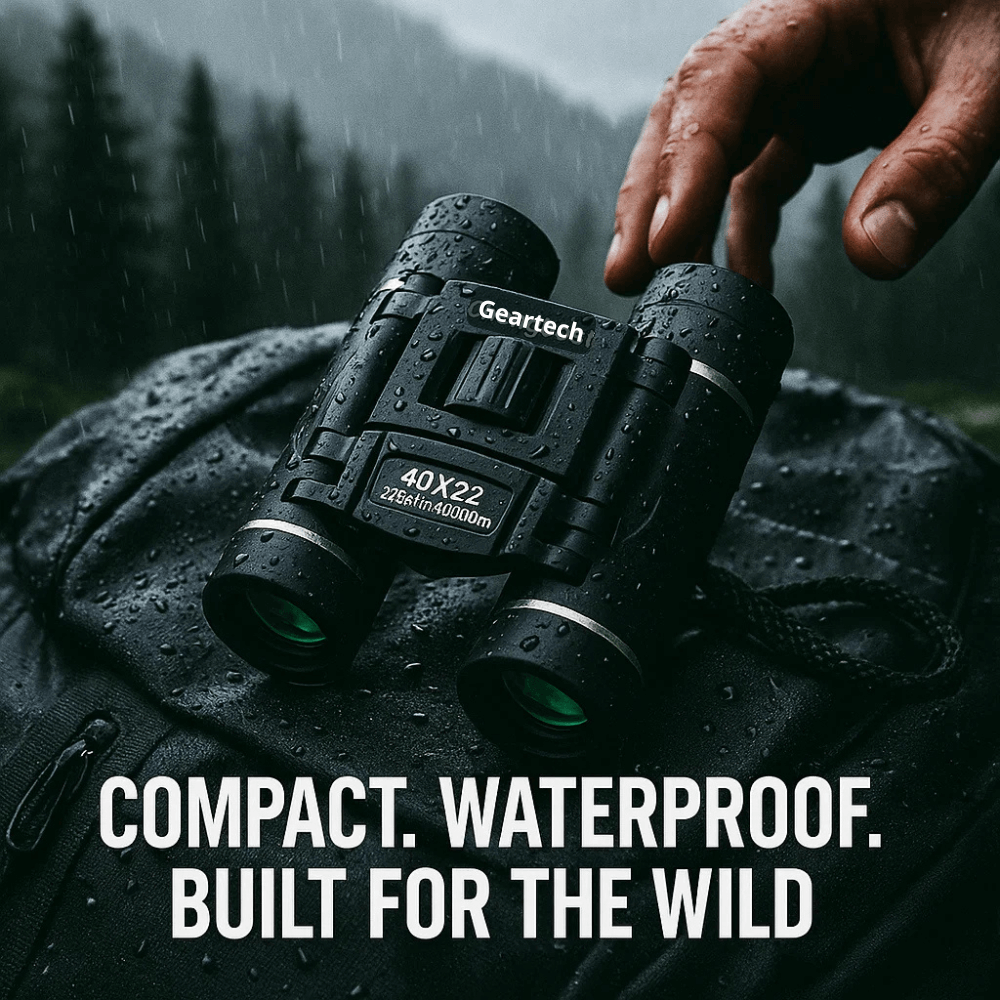Compact Folding Binoculars 40x22 with Bak4 Prism and Water-Resistant Design - Image 4
