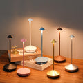 Cordless Table Lamp with Rechargeable Battery Portable LED Lighting and Conical Shade - Image 1