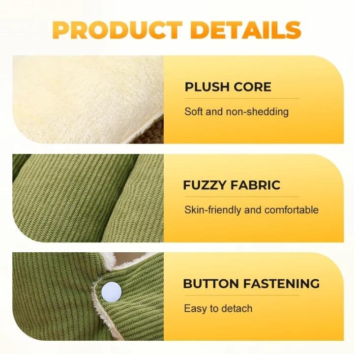 Cozy Cave Dog Bed with Plush Fleece and Hooded Dome Design for Cats - Image 9
