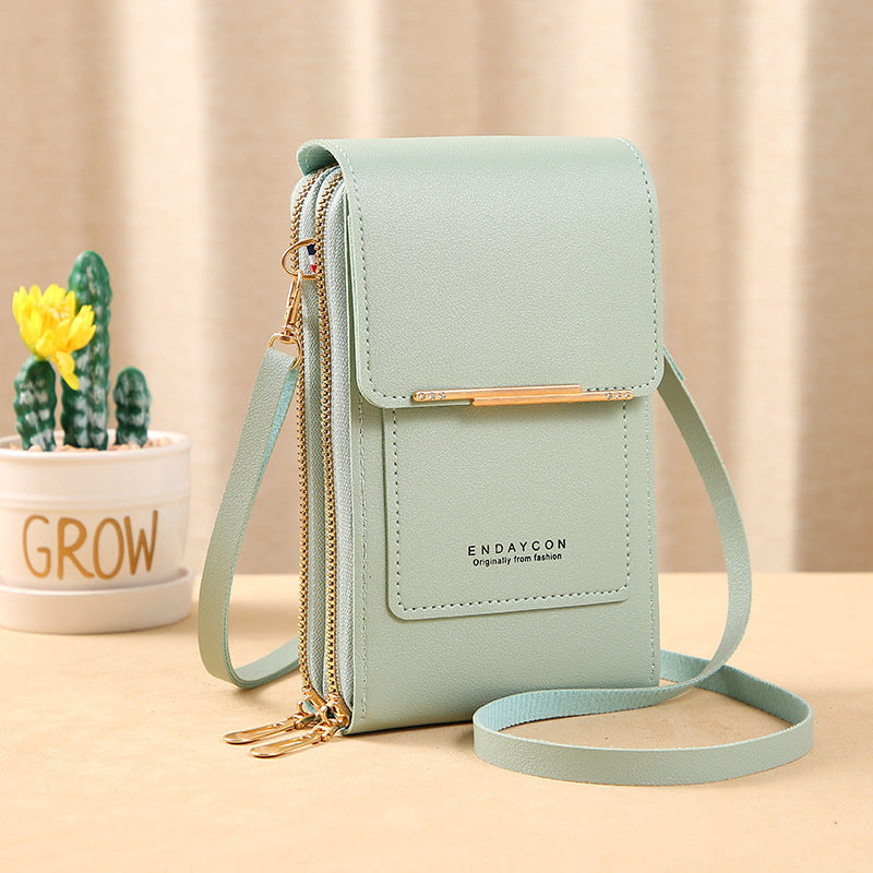 Crossbody Phone Bag with Touchscreen Window RFID Blocking and Waterproof Protection - Image 11