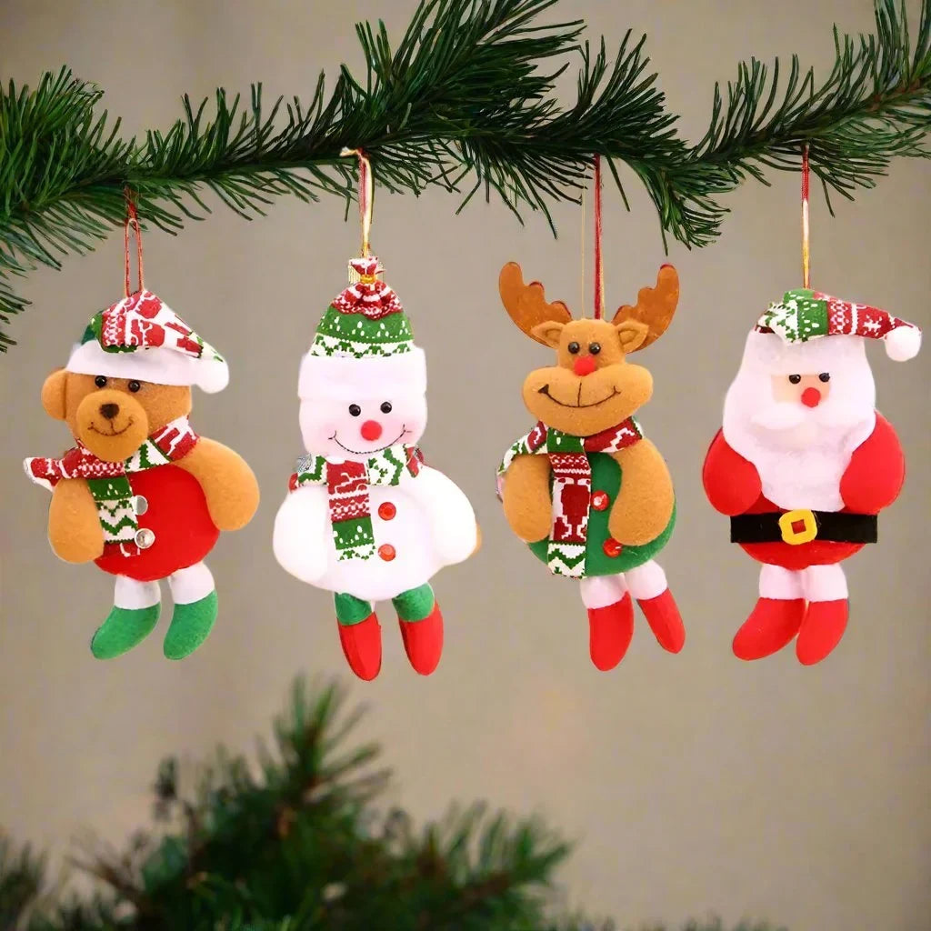 Custom Christmas Tree Ornaments with Plush Felt Figures and Dangling Legs - Image 2