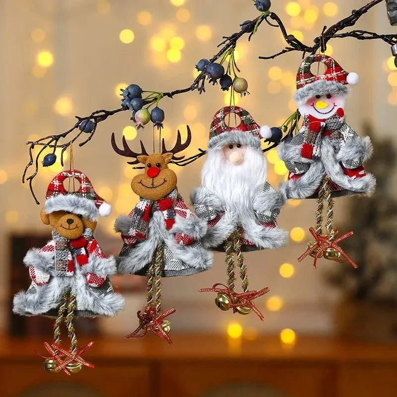 Custom Christmas Tree Ornaments with Plush Felt Figures and Dangling Legs - Image 3