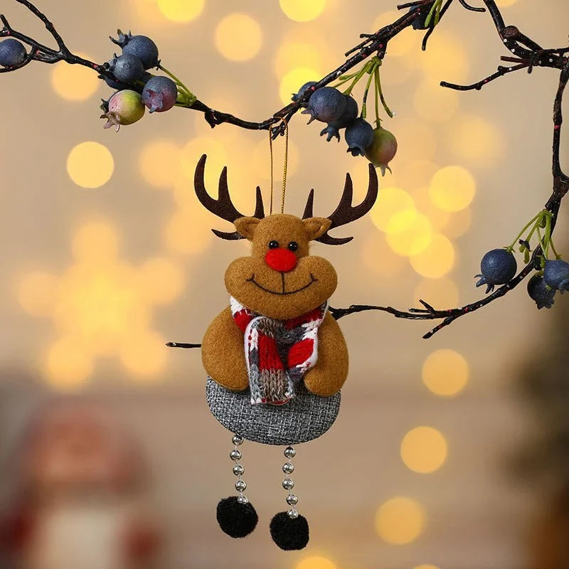 Custom Made Christmas Ornaments with Handmade Plush Fabric and Dangling Legs - Image 11