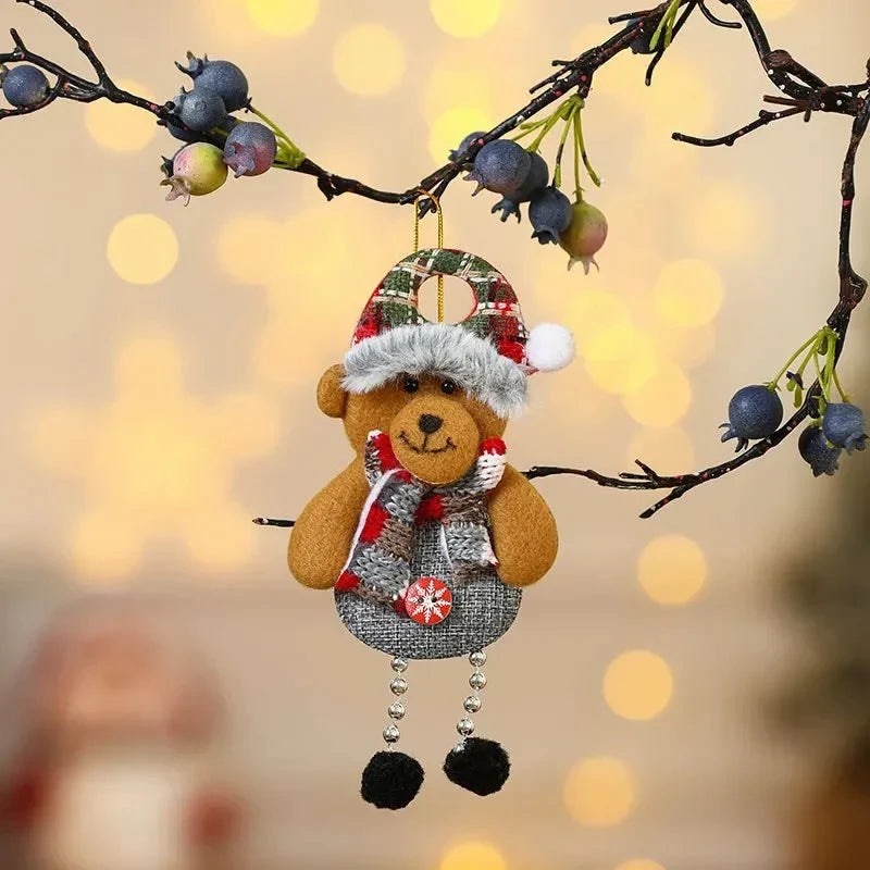 Custom Made Christmas Ornaments with Handmade Plush Fabric and Dangling Legs - Image 12