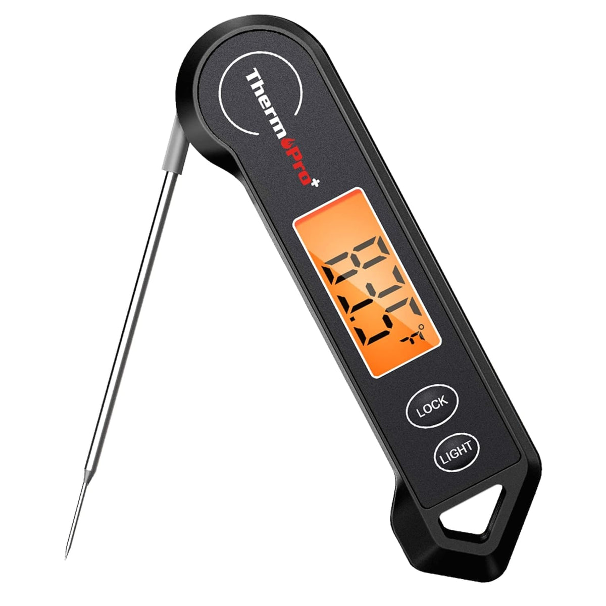 Digital Meat Thermometer for Steak and Chicken with Instant Read Backlit Display and Folding Probe - Image 1