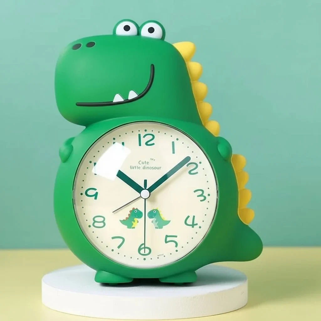 Dinosaur Analog Alarm Clock with Gentle Wake-Up Light and Quiet Operation - Image 5