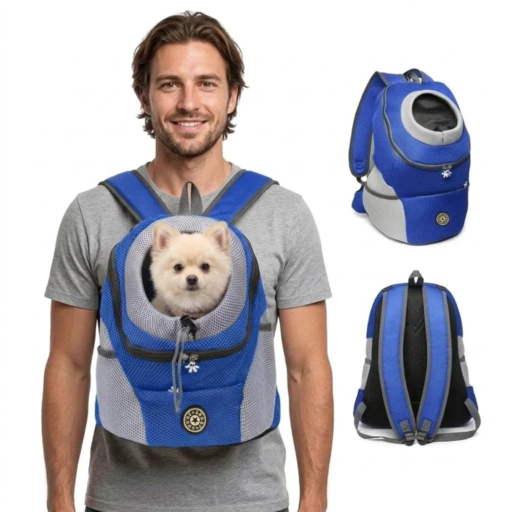 Dog Carrier Backpack with Padded Straps Breathable Mesh and Front-Facing Design for Pets - Image 3