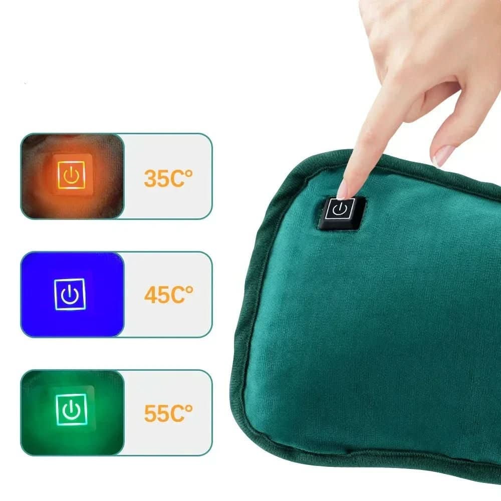 Electric Heating Pad with USB Power Plush Fabric and Adjustable Heat Settings - Image 4