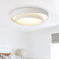 LED Oyster Light with Layered Circle Design Flush Mount Ceiling Light for Bedroom Hallway Kitchen