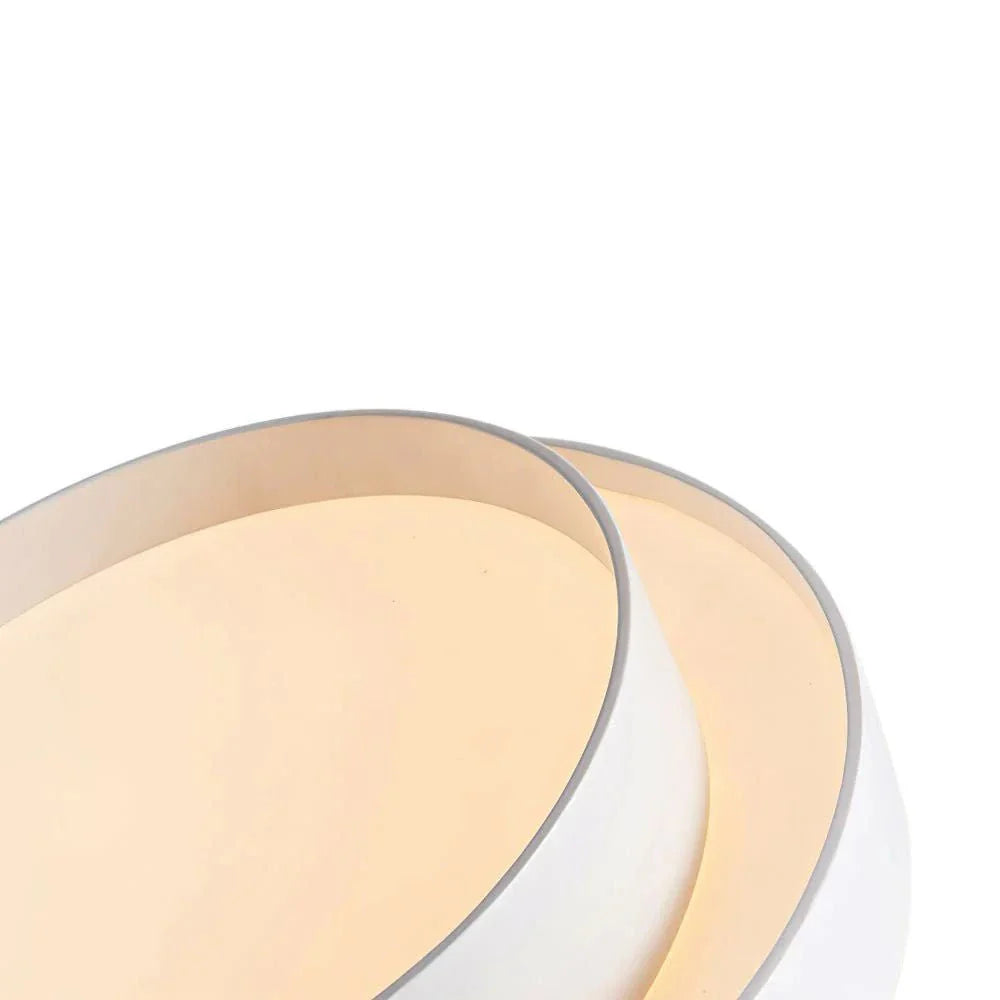 LED Oyster Light with Layered Circle Design Flush Mount Ceiling Light for Bedroom Hallway Kitchen