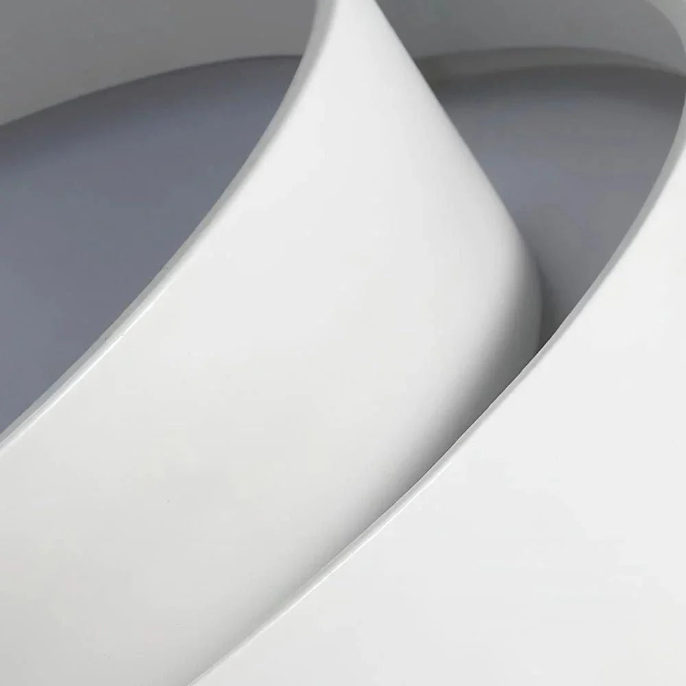 LED Oyster Light with Layered Circle Design Flush Mount Ceiling Light for Bedroom Hallway Kitchen
