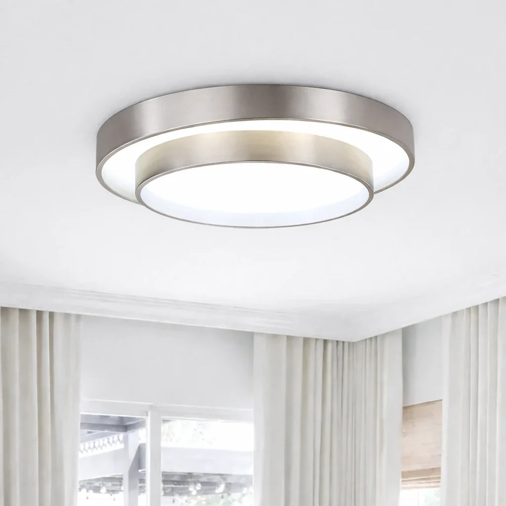 LED-Deckenleuchte mit geschichtetem Kreismuster für Schlafzimmer, Flur und Küche