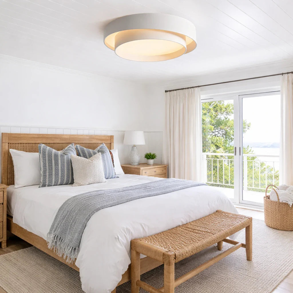 LED-Deckenleuchte mit geschichtetem Kreismuster für Schlafzimmer, Flur und Küche