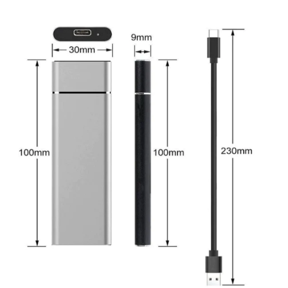 External Ssd Portable Solid State Drive with Usb-C 8tb Slim Storage for PC - Image 2