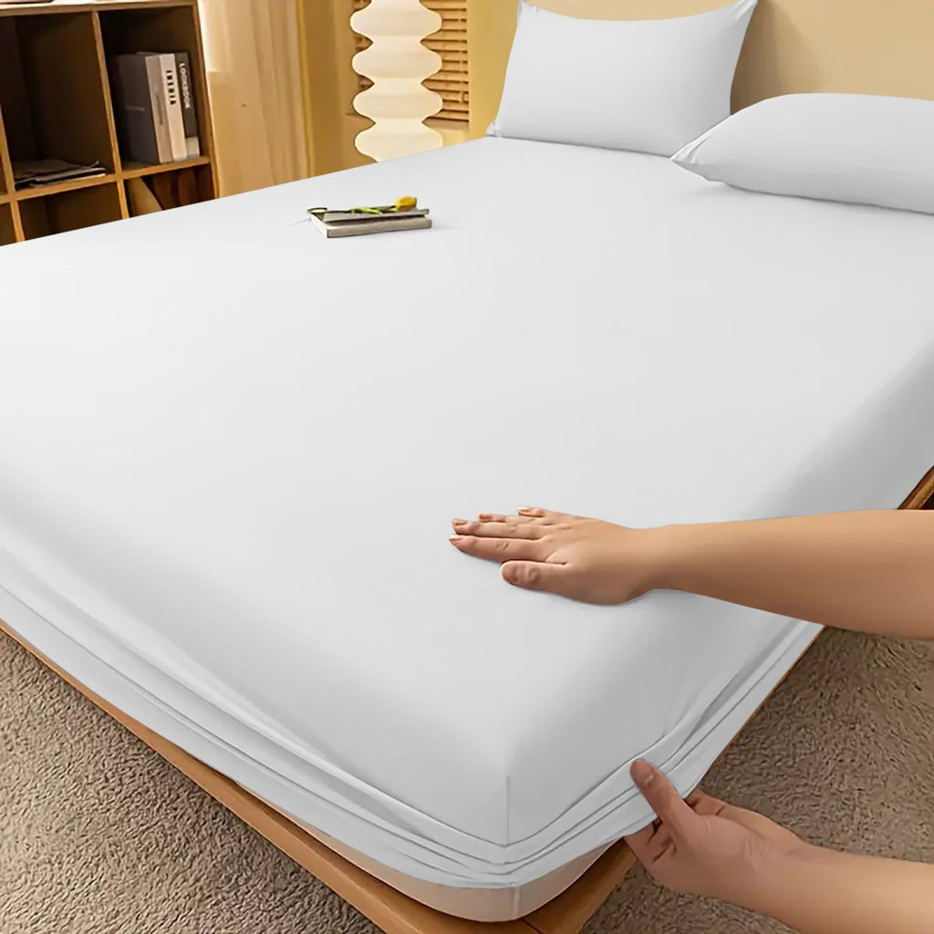 Extra Deep Fitted Bed Sheet with Wrinkle-Resistant Smooth Finish and Pocket Design - Image 36