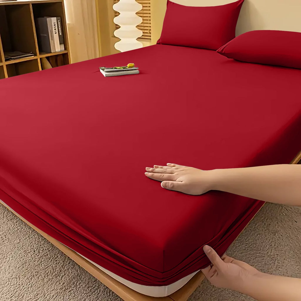 Extra Deep Fitted Bed Sheet with Wrinkle-Resistant Smooth Finish and Pocket Design - Image 40