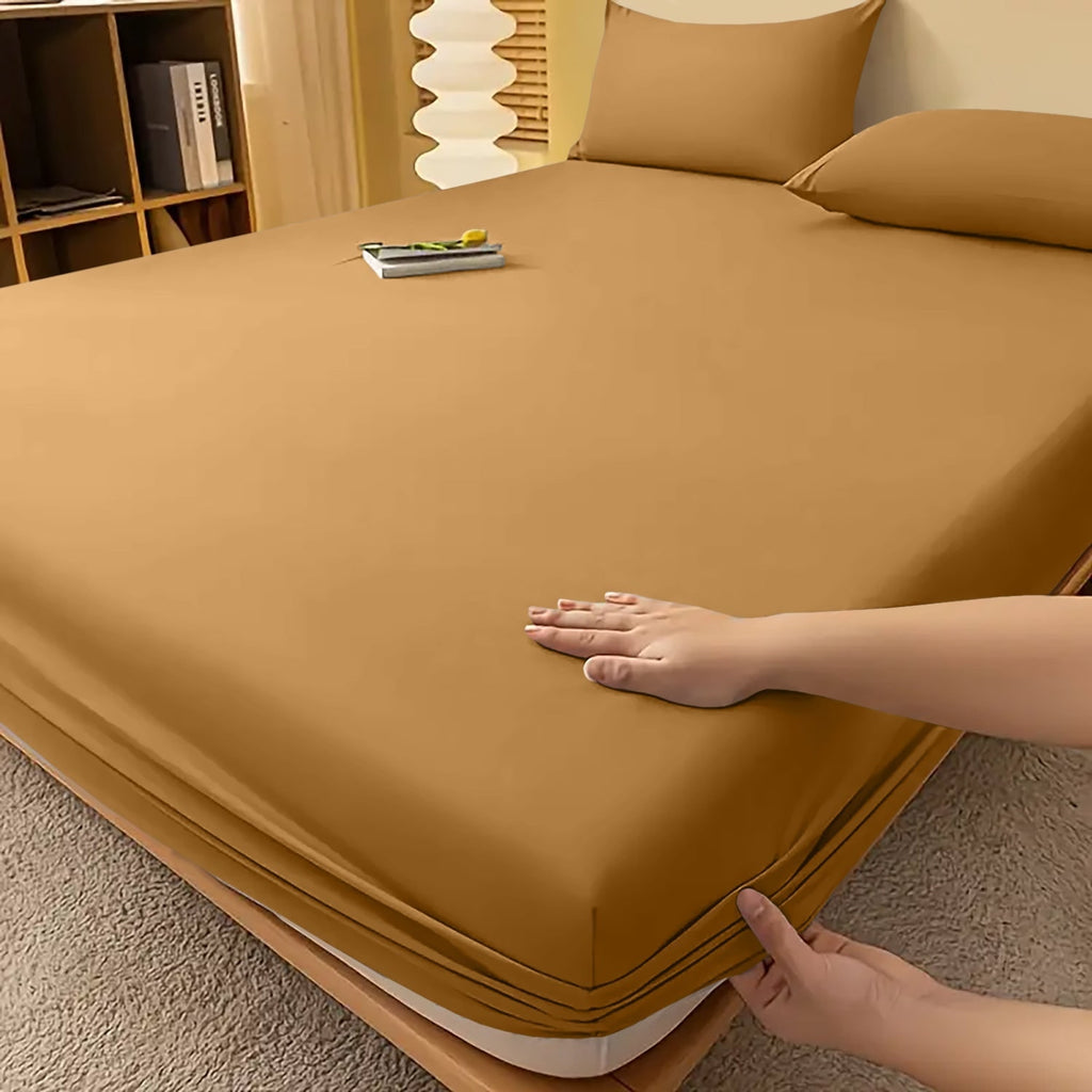 Extra Deep Fitted Bed Sheet with Wrinkle-Resistant Smooth Finish and Pocket Design - Image 48