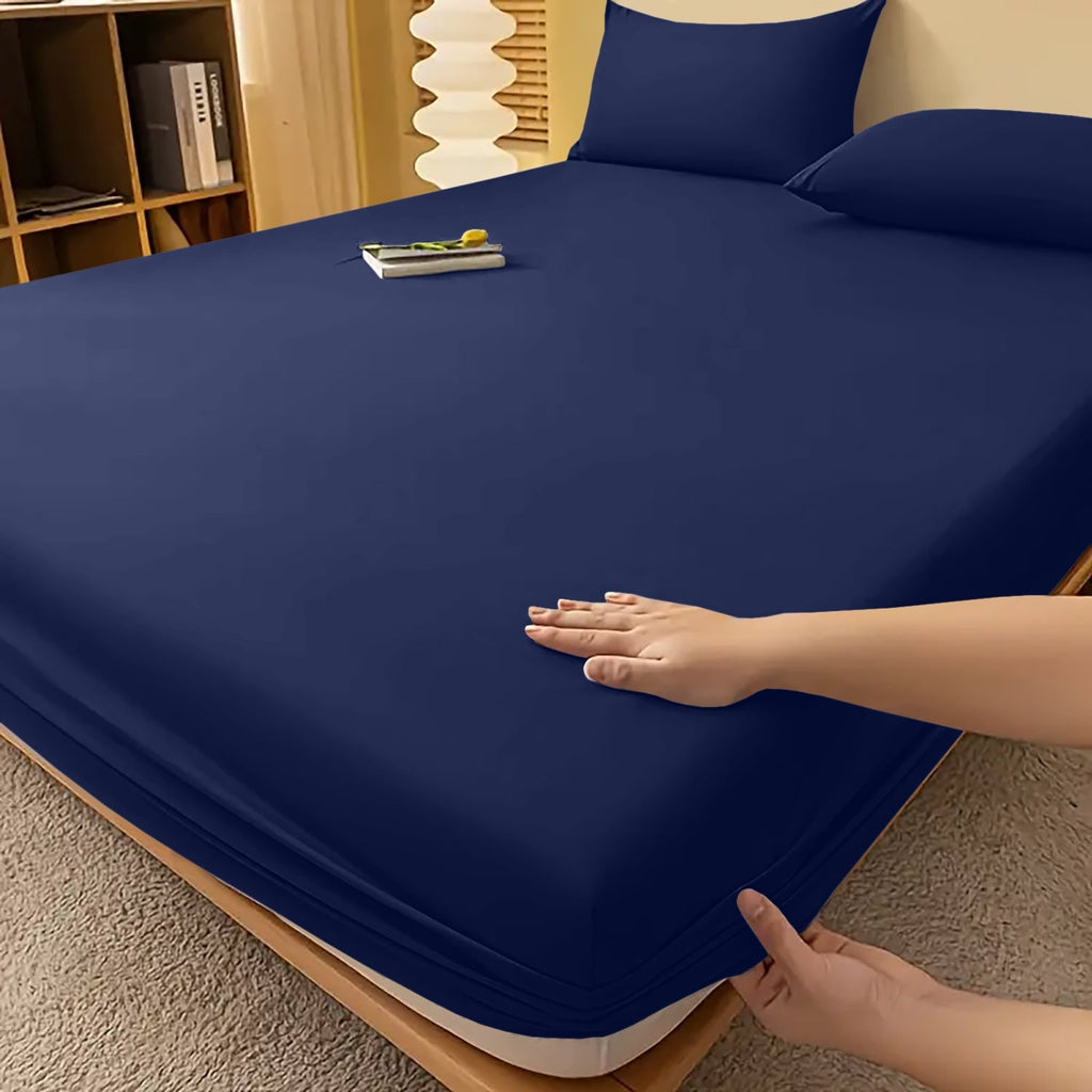 Extra Deep Fitted Bed Sheet with Wrinkle-Resistant Smooth Finish and Pocket Design - Image 50