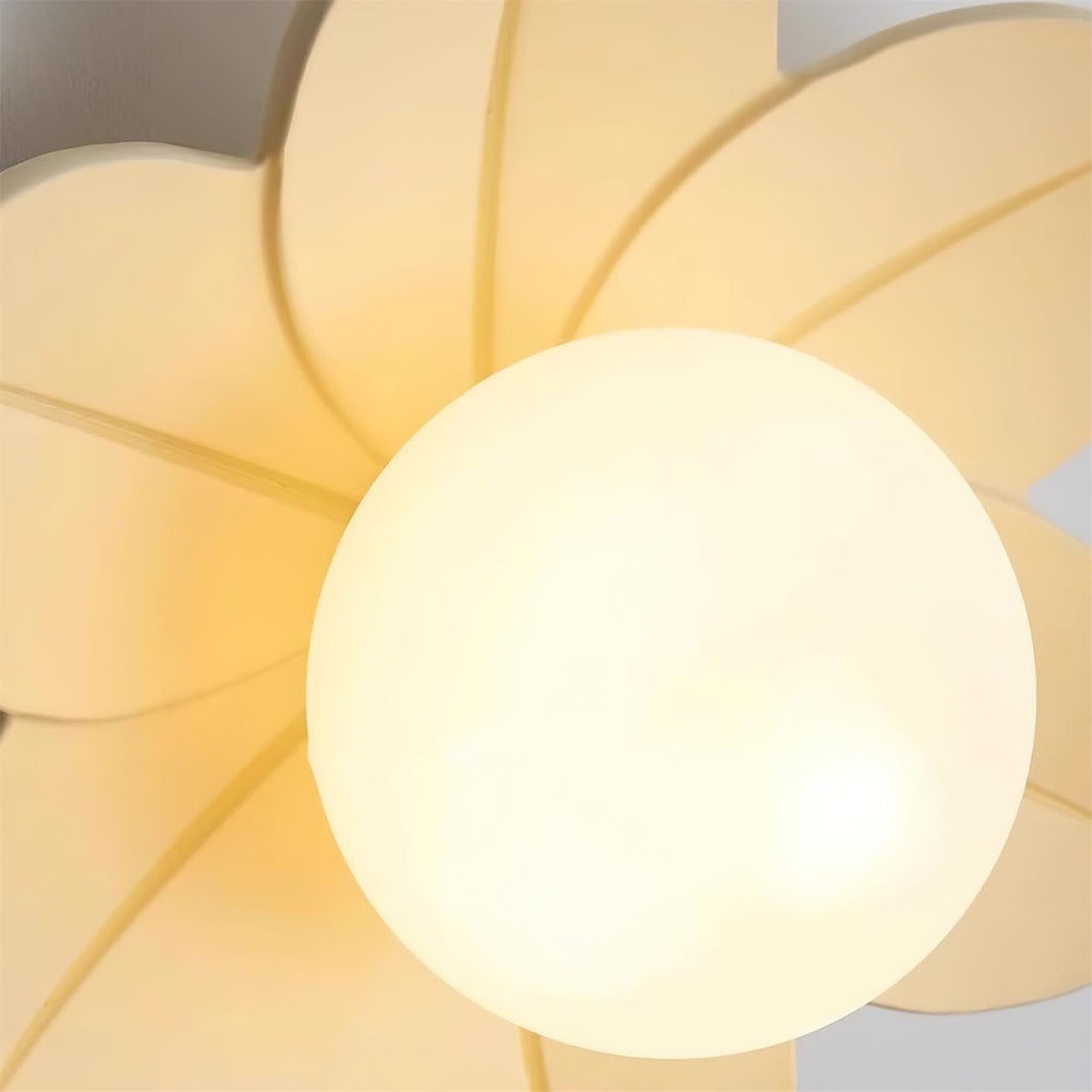 Flush Mount Ceiling Light with Floral Glass Petals and Frosted Diffuser - Image 20