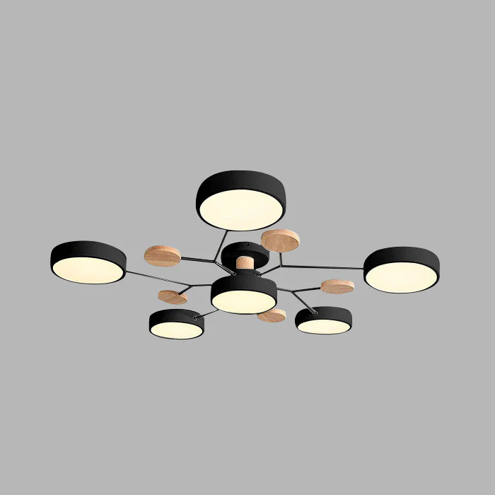 Flush Mount Ceiling Light with Semi Modern LED Multi-Light Design for Hallway Bedroom - Image 37