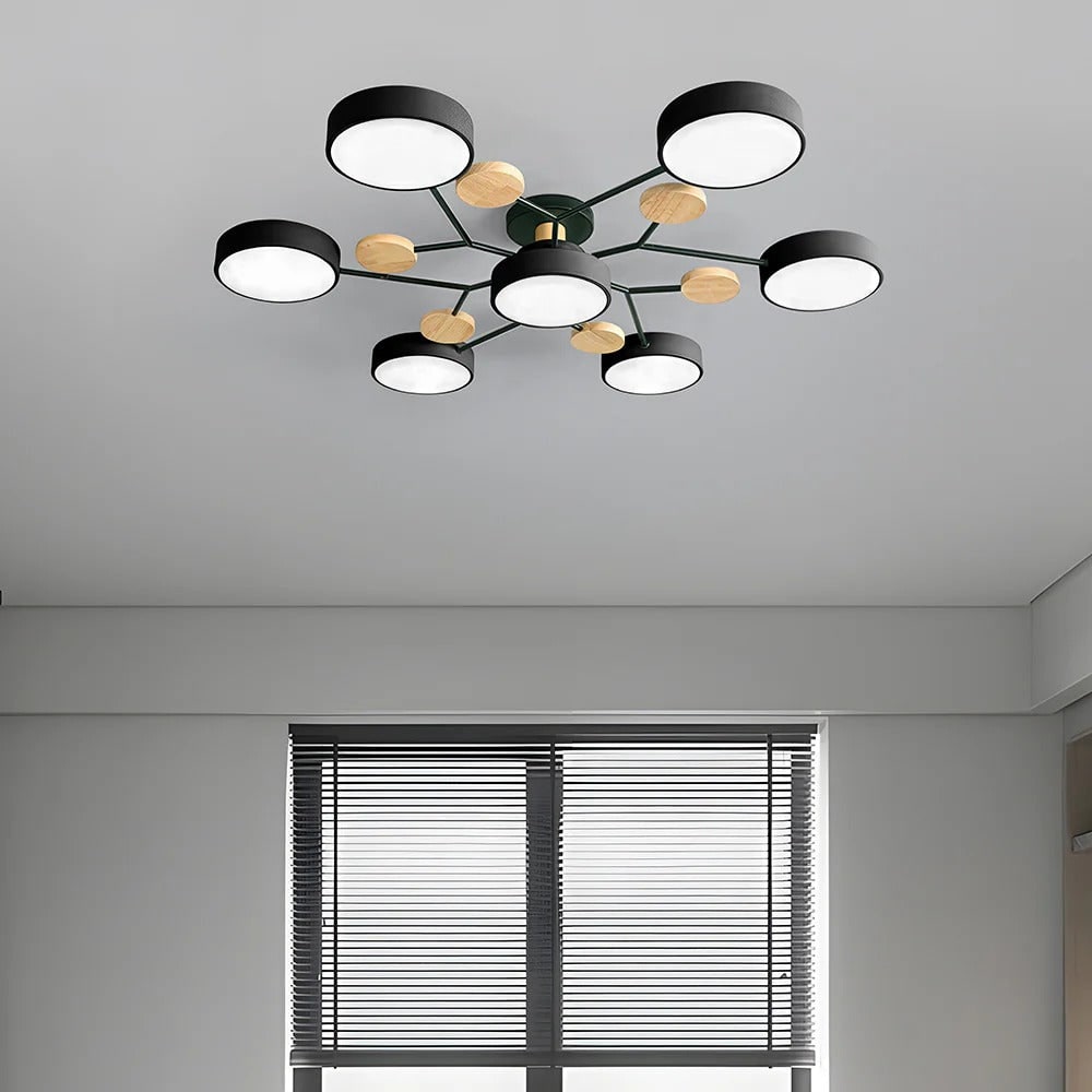 Flush Mount Ceiling Light with Semi Modern LED Multi-Light Design for Hallway Bedroom - Image 42