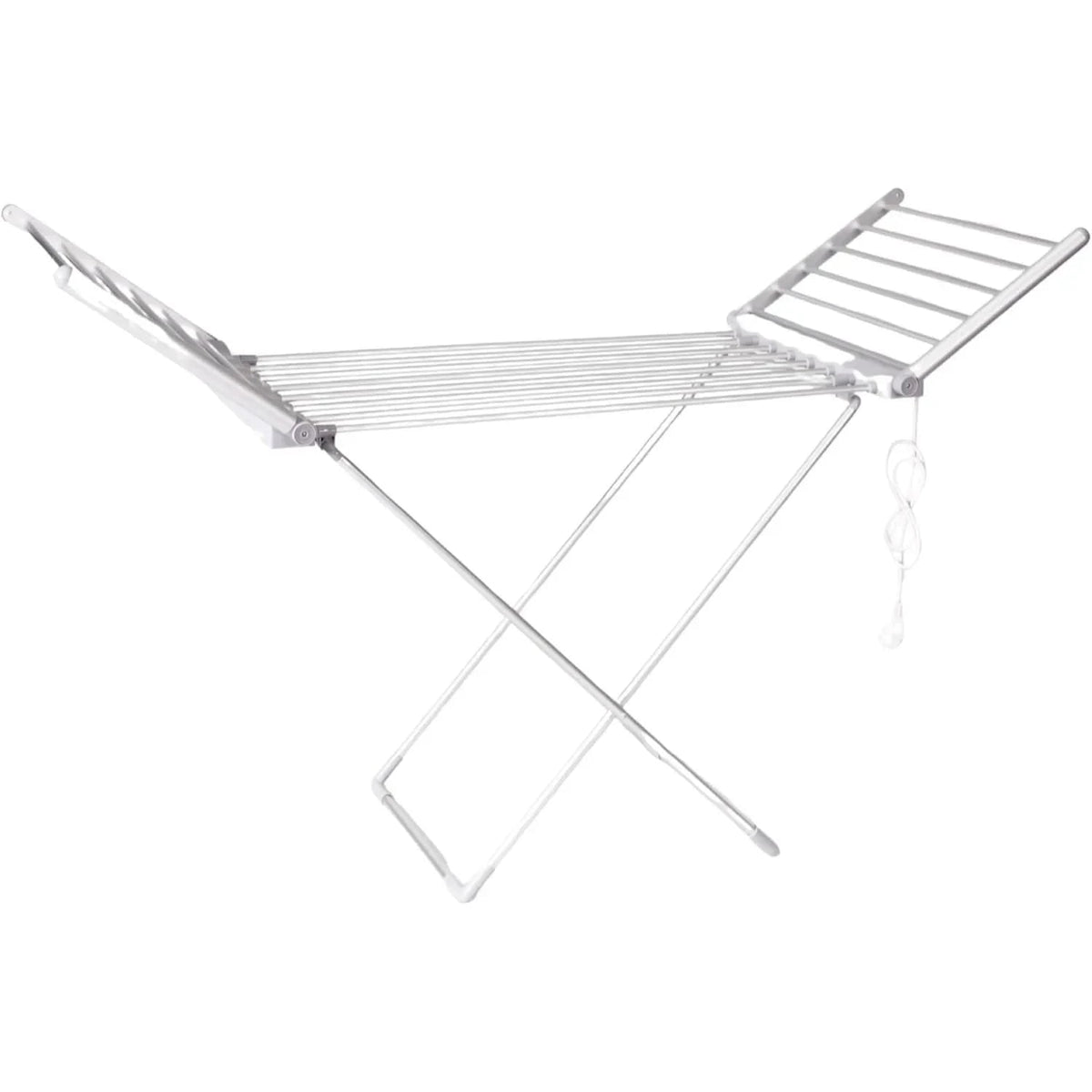 Foldable Clothes Drying Rack with Heated Aluminum Bars and Adjustable Wings - Image 5