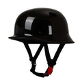 German Motorcycle Half Helmet with Dot Certification and Quick-Release Buckle - Image 1