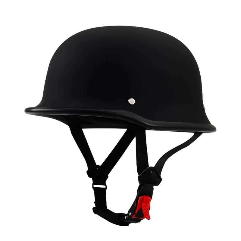 German Motorcycle Half Helmet with Dot Certification and Quick-Release Buckle - Image 5