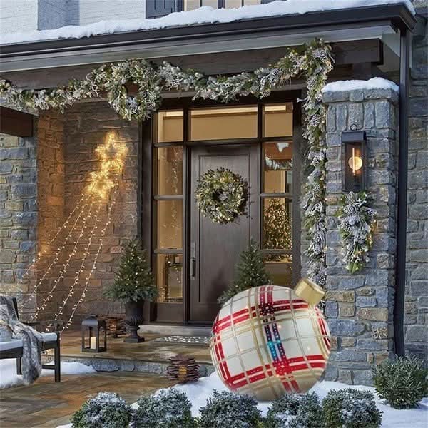 Giant Inflatable Ornament Ball with PVC Construction for Outdoor Holiday Decorations - Image 16