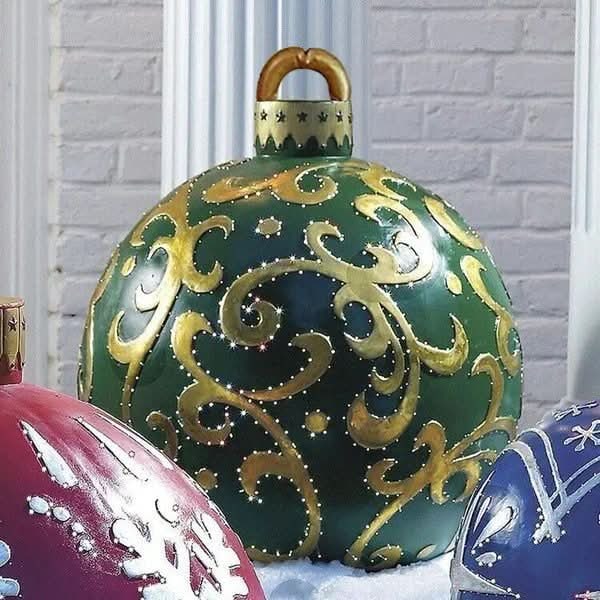 Giant Inflatable Ornament Ball with PVC Construction for Outdoor Holiday Decorations - Image 17