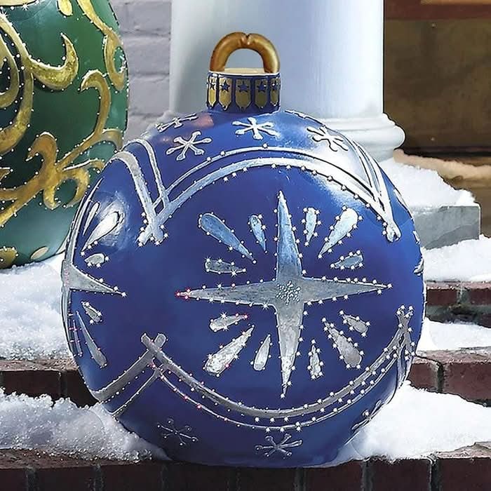Giant Inflatable Ornament Ball with PVC Construction for Outdoor Holiday Decorations - Image 21