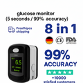 Glucose Meter Non Invasive Fingertip Portable Blood Sugar Monitor with Digital Display - Image 1