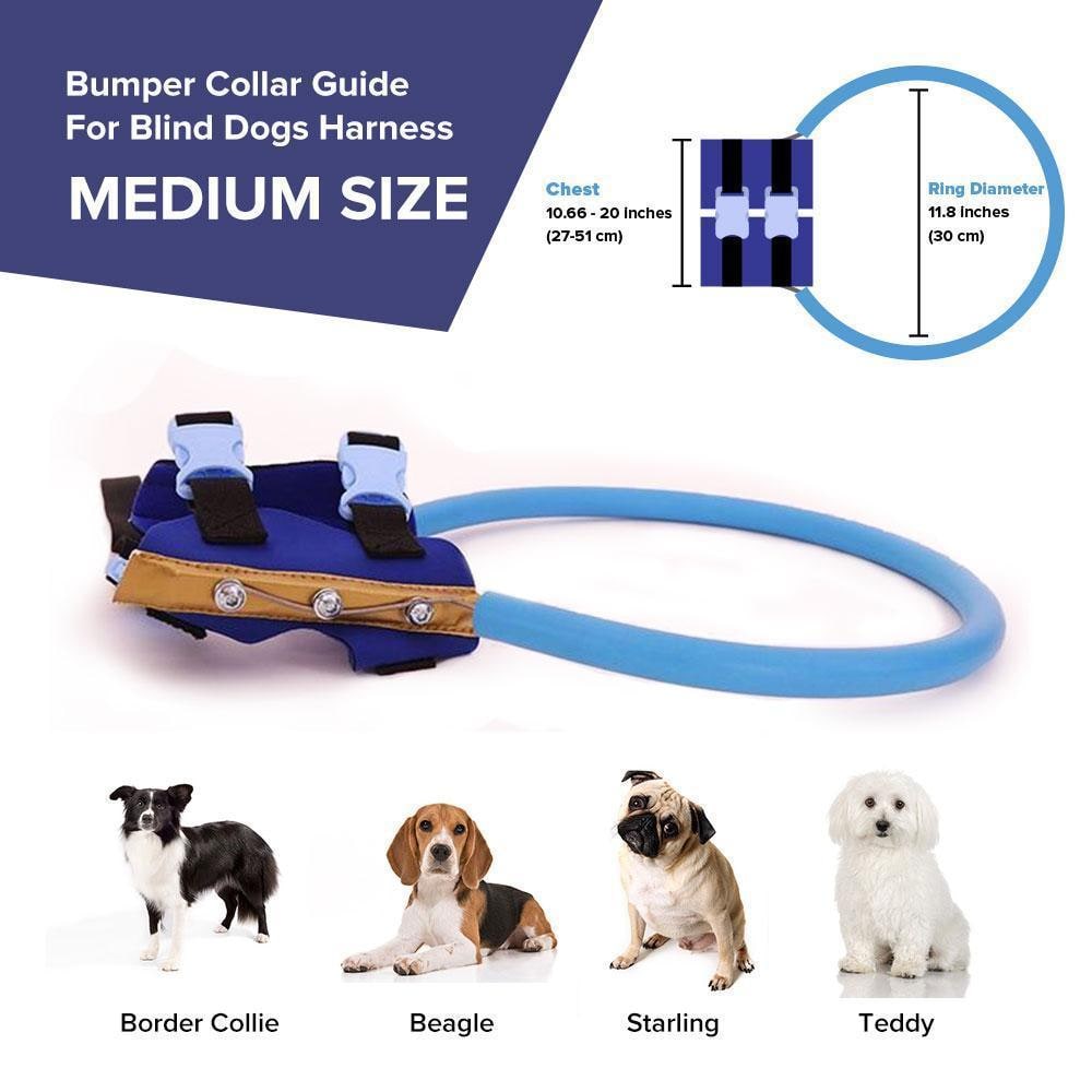 Halo Dog Collar with Protective Bumper Ring for Blind Mobility and Safety - Image 11