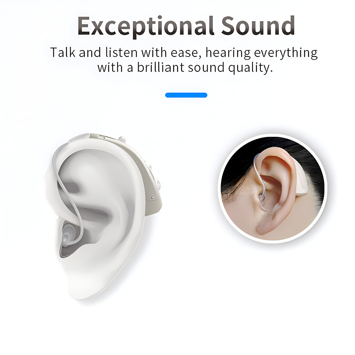 Hearing Aids Bluetooth Rechargeable Behind-The-Ear with Noise Reduction - Image 16