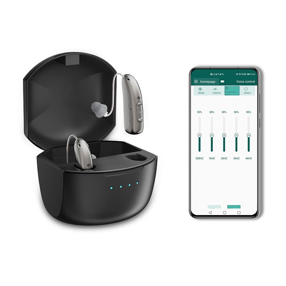 Hearing Aids Bluetooth Rechargeable Behind-The-Ear with Noise Reduction - Image 3