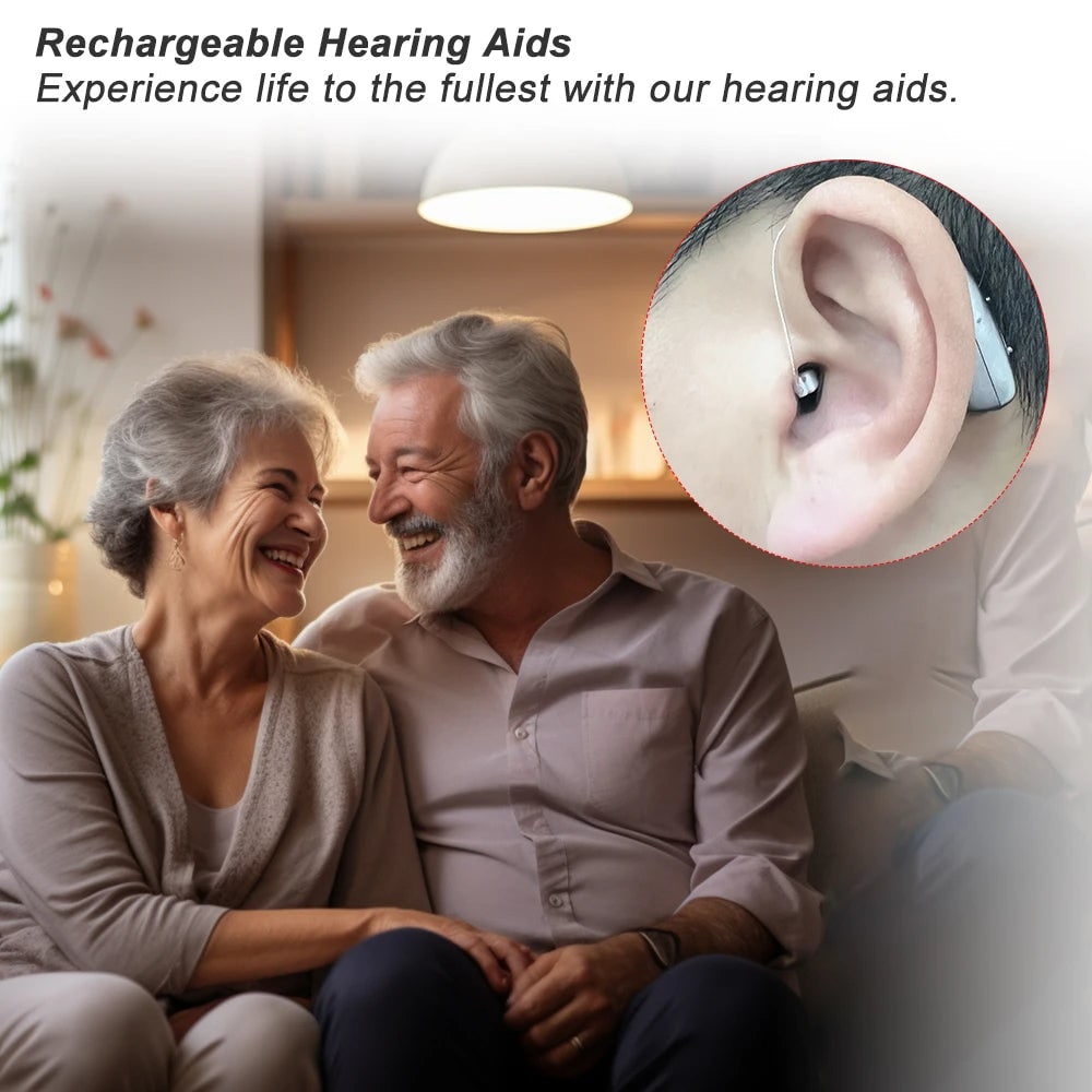 Hearing Aids Bluetooth Rechargeable Behind-The-Ear with Noise Reduction - Image 4