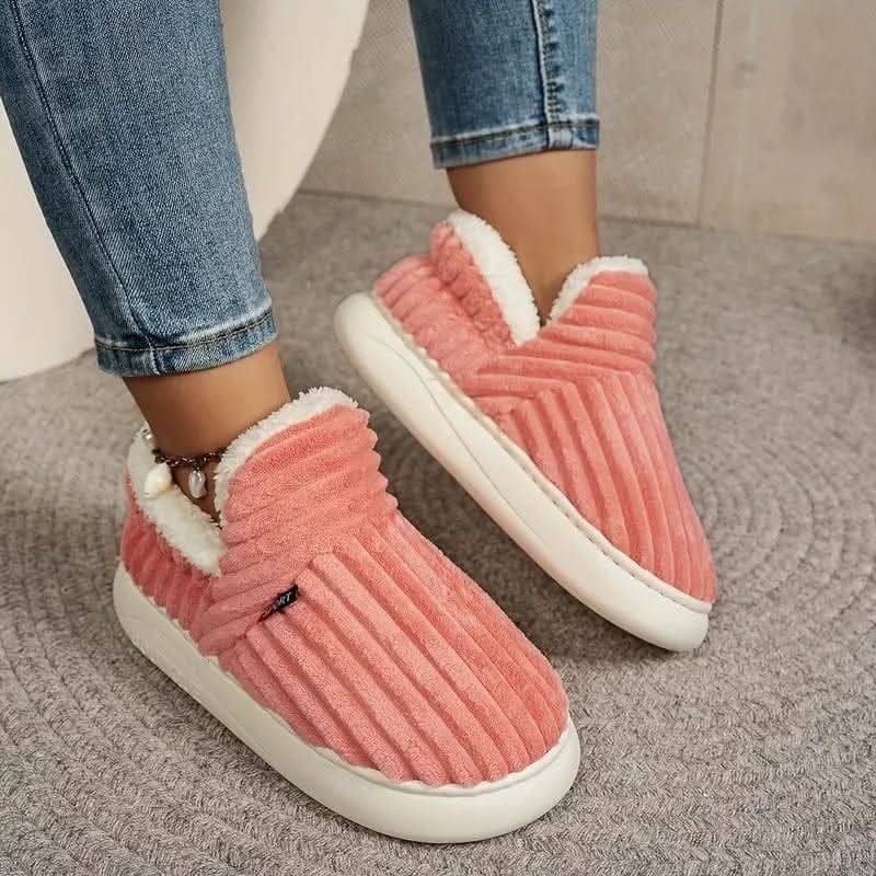 House Slipper Boots with Sherpa Fleece Lining and Rubber Sole - Image 4