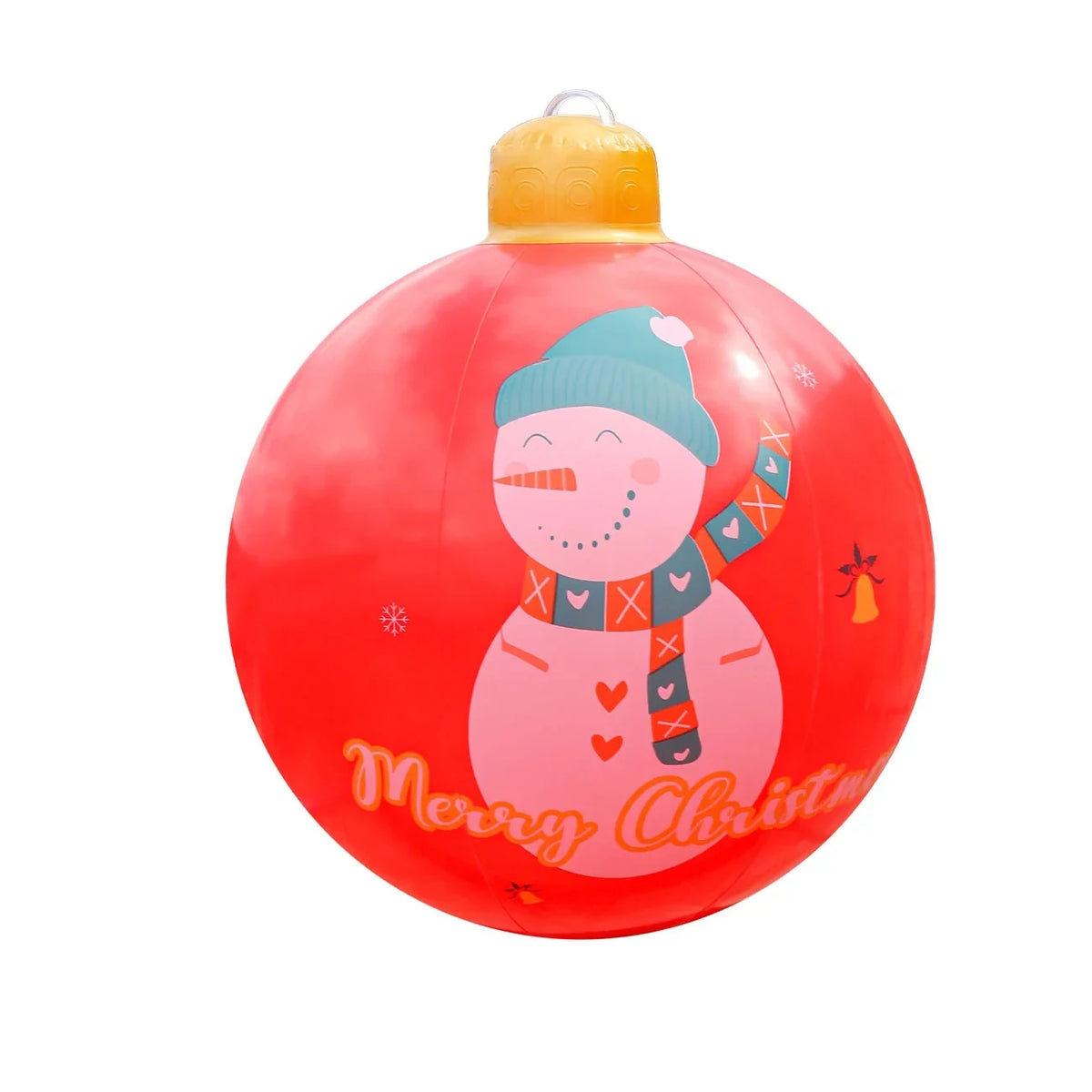 Inflatable Christmas Ornament Ball Giant Outdoor Decoration with PVC Construction - Image 7